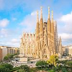 Sagrada Familia në Barcelonë Spanjë destinacion turistik Europë